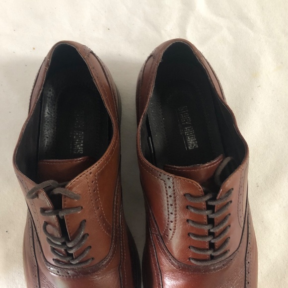 Stacy Adams Cognac Dunbar Leather Wingtip -24
